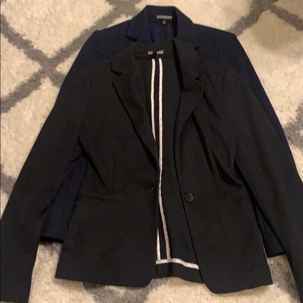 Lot of 2 express blazers XS black and navy